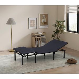 Black Twin XL Size Adjustable Bed Frame Ergonomic Electric Bed Base Adjustable Bed Base with Wireless Remote Zero Gravity Electric Bed with Foot & Head Incline, Ergonomic, Easy Assembly