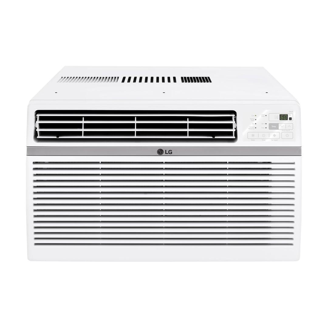 LG 24,500 BTU Window Air Conditioner, 230V, Cools 1,560 Sq.Ft. (39' x 40' Room Size), Quiet Operation, Electronic Control with Remote, 3 Cooling & Fan Speeds, Auto Restart, White | 230V, Remote Control, 3 Cooling and Fan Speeds, Auto-Restart, Electro