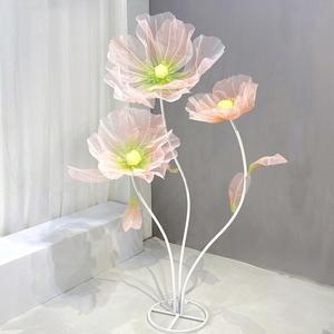 Wedding Decorations for Reception Giant Flowers Huge Artificial Silk Flower Decoration for Birthday Party Wedding Arrangements Banquet Background Decor Shop Window Display, White