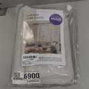 MIULEE 100% Blackout Linen Curtains for Bedroom, Ivory Solid Luxury Decor Thermal Insulation Room Darkening Drapes for Living Room Nursery Back Tab Rod Pocket 42 x 84 Inches, 2 Panels