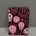 Kidcube for Kindle Fire HD 10/10 Plus Tablet Case - 13th/11th Generation (2023/2021) 10.1" Women Girls Teen Cute Fun Cool Design Rotating Stand Pencil Holder Folio Cases for Amazon Fire HD 10/10 Plus (2-Pink Face)