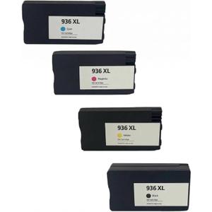 AMAZINK Compatible Replacement Ink Cartridge for 936XL Ink. Works with 9110b 9122e 9125e 9135e 9128e Printers. 4 Pack 936