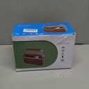 PRUNUS J-130 Retro Portable AM FM Radio AC Plug in Wall,Battery Operated/Rechargeable,Transistor Radios with Bluetooth,Vintage Wood Radio Support TF Card/USB Playing, for Dad and Mom (Brown)