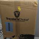 Traveler's Choice Silverwood Polycarbonate Hardside Expandable Spinner Luggage, Brushed Metal, Checked-Large 30-Inch