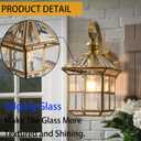 Copper Porch Lights Oil Rubbed Brass Outdoor Wall Lights 13.4in Exterior Lantern Light Fixture Waterproof Outside Wall Mount Sconce Lamp for Patio Garage Entryway Balcony