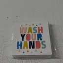 Kids Bathroom Decor - Wash Your Hands Wooden Box Sign 5x5, Toddler Boy Girl Bathroom Decor, Bathroom Decor for Kids, Colorful Bathroom Decor, Bathroom Shelf Decor