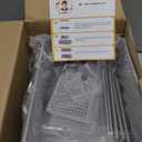 RIKOJUXI Bathroom Organizer with Dividers, 2Pcs 2 Tier Stackable Under Sink Organizers and Storage Cabinet Organizers for Bathroom Kitchen Pantry Organization and Storage, Medicine Cabinet Organizer