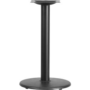 Flash Furniture Beverly 18" Round Restaurant Table Base with 3" Diameter Table Height Column, Commercial Cast Iron Restaurant Round Table Base, Black