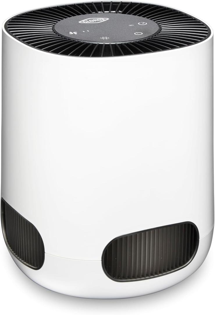 Clorox Air Purifiers for Bedroom Home, True HEPA Filter, Small Rooms Up to 200 Sq Ft, Removes 99.9% of Mold, Viruses, Wildfire Smoke, Allergens, Pet Allergies, Dust, AUTO Mode, Whisper Quiet (White)