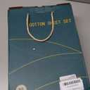 LBRO2M 100% Cotton Sheets Set Deep Pocket Up to 18"-24", 1000 Thread Count King Size 4 Pcs Bed Sheet Sets Soft Comfortable Bedding All Season (King, White)