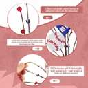 XunYee 12 Pcs Baseball Party Decorations Baseball Centerpieces Sticks for Table Sport Rugby Birthday Toppers for Game Day Baby Shower Decor Sport Artificial Flowers Birthday Party Supplies