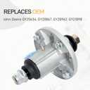 42" 48" Mower Deck Spindle Assembly Fit for John Deere D110 D130 D125 D140 E140 E130 LA115 LA100 LA120 LA125 LA145 LA105 Lawn Mower Replaces OEM AUC15811 GY21098 GY20454 GY20962 GY20867 2 Pack
