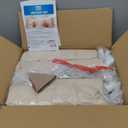 Treestone Play Tent for Kids, 2 in 1 Toddler Tent with Padded Mat and Light, Large Playhouse for Kids Indoor & Outdoor, 2 Doors and 4 Windows, 51" x 39" x 53", Toy Gift for Boys and Girls (Brown)