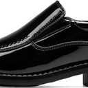 Bruno Marc Boy's Dress Shoes Slip-On Loafer Wedding Shoes, Size 4 Big Kid, Black-Pat
