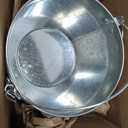 5-Quart Galvanized Pail Beer Bucket 9x9x7 inches (Pack of 3), SIZED at 9”W x 7”H, our galvanized buckets easily sit atop your home bar so guests can serve themselves