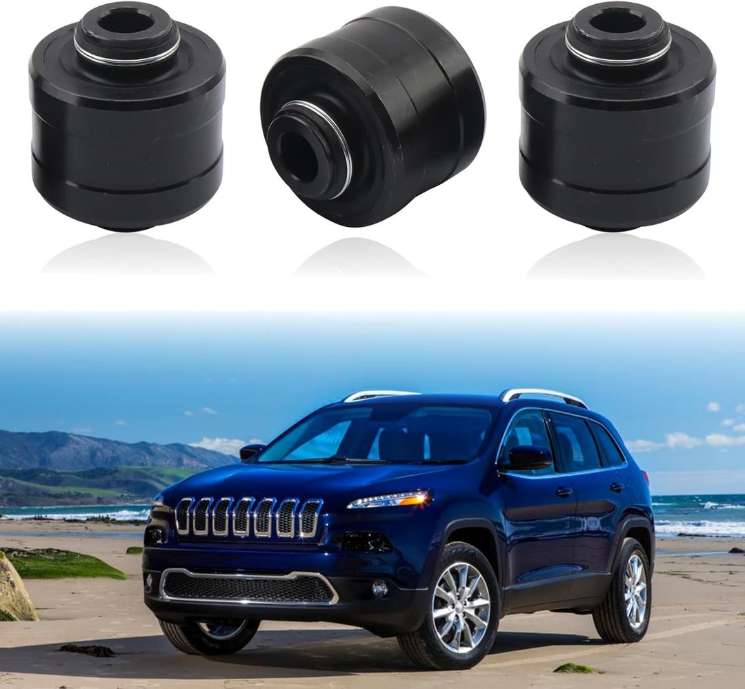 540-168 3PCS Rear Suspension Knuckle Bushing Kit Compatible with 2014-2021 Jeep Cherokee 2.4L 3.2L, Replace Part 5090070AD, 5090070AE, 5090071AC
