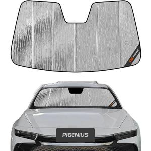 Pigenius Windshield Sunshade for Toyota Crown 2023-2026 (Crossover Sedan), Reversible Silver/Black