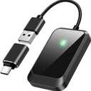 Wireless CarPlay Adapter for iPhone  Plug-and-Play with USB-A Extension & USB-C Connector, Zero Latency, Compatible with 2016+ Cars & iOS 10+