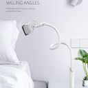 Lamicall Phone Holder, Gooseneck Mount, Compatible with 4-7'' Smartphones and Desktops, Adjustable Arm and Non-Slip Base, Easy to Install and Use