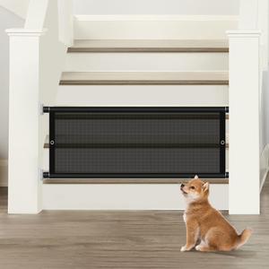 Expandable Pet Gate for Dogs, 28"-38" Width Step Over Short Dog Gates, Puppy Gate Indoor Dog Gate for The House, Doorway, Stairs