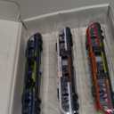 OTONOPI Toy Train Set High Speed Locomotive Engine Die Cast Model Car Sliding Linked Subway Bullet Train Set for Kids Pack of 3