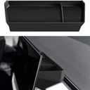 Dashboard Screen Organizer Tray For Tesla Cybertruck Storage Behind Screen Tray Silicone Material For Cybertruck Accessories, Black