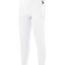 RIKUAOU Boys Compression Pants Leggings, Youth Athletic Quick Dry Tights Football, Base Layer Spandex Sports with Pocket White