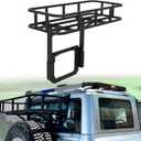 Rear Cargo Basket on OE Tailgate, Luggage Storage Carrier Spare Tire Cargo Rack Compatible with 2021 2022 2023 2024 2025 Ford Bronco (2/4 Doors, Bolt-On)- Not for Bronco Sport