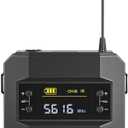 Phenyx Pro Wireless Bodypack Transmitter, UHF Bodypack with 3-Pin XLR Jack, Selectable 30 Frequencies, Compatible with PTU-52/PTU-5200/PTU-4200 Wireless Microphone System