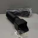 2 Pack Black-Rain Gutter Downspout Extensions, Downspout Extender for Rainwater Drainage Flexible, Down Spout Drain Extension Pipe, Extendable from 21 to 62 Inches (Fit 3"x 4" downspouts)