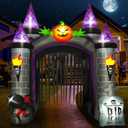 12.5 Ft Halloween Inflatable Decoration, Huge Haunted House Built-in LED Lights, Outdoor Blow Up Yard Fun Decor, for 2025 All Hallows' Day Lawn Decor