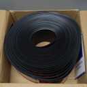 Vinyl Wall Base Baseboard Molding Trim 4" Flexible Self Adhesive Rubber Wall Base Moulding Trim Peel and Stick Design, 4 Inch x 60 Feet, Black