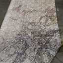  GENIMO 10x14 Area Rugs for Living Room, Non Slip Machine Washable Vintage Rugs, Low Pile Lightweight Chenille Print Large Rug for Bedroom, Dining Room, Home Office, Light Taupe Brown