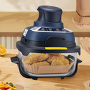 Air Fryer Liners Disposable for Ninja Crispi, 130 PCS Parchment Paper for Ninja Crispi 4-in-1 Portable Glass Air Fryer Cooking System, Non-Stick Airfryer Parchment Paper Liners for Ninja Crispy, 2-3 Qt