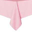 sancua Rectangle Tablecloth - 60 x 84 Inch - Stain and Wrinkle Resistant Washable Polyester Table Cloth, Decorative Fabric Table Cover for Dining Tables, Buffet Parties and Camping, Valentines Pink