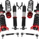cciyu Coilover Damping Adjustable Lowering Kit Fit for Ford for Mustang 2015-2021 Suspension Shock Absorbers Adjustable Coilovers-Fit S500 6th Generation