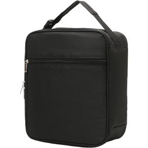 Insulated Lunch Box Bag Portable Picnic Lunch Tote Black Reusable Lunch Bag Cute Cooler Lunchbox Pouch Leakproof Cooler Food Lunch Container with Handle for Work