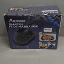 Shiatsu Foot Massager with Heat,Vibration,Air Compression and Deep Kneading for Plantar Fasciitis, Neuropathy, Improve Foot Wellness, Christmas Gifts for Women & Men (Black）