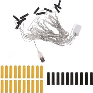 300cm 1/3/5/10-in-1 USB Powered Battery Eliminators with Conductors for Christmas Tree Lights LED Decorations