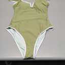 SUUKSESS Women Sexy Tummy Control One Piece Swimsuits High Cut Bathing Suit 2026 (Green, S)
