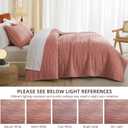Velvet Quilt Set King Quilt, Lightweight Soft King Comforter Set, Bedspread Coverlet with 2 Matching Pillow Shams, Velvet Comforter Bedding Set for All Season (Pink, Wave) (King/Cal.King (106" x 96"))