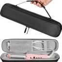 Travel Case for Hair Straightener Bag Hot Tools Curling Iron Travel Straightener Case Electric Hot Comb Flat Iron Hair Straight Styler (Only Case, Black)