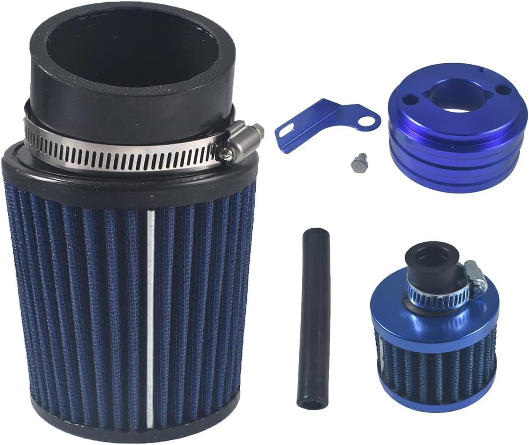 Air Filter 62mm&12mm Kit for Predator 200cc 212cc 224cc196cc for honda GX160 GX200 for Coleman CT200U CT200U-EX KT196 6.5Hp Engine Mini Bike Go Kart Blue
