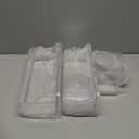 Nieifi Adhesive Wall Shelf, Shower Shelves 5 Pack with Soap Holder, Shower Organizer for Bathroom Organization, Clear