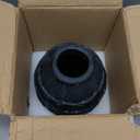 Kokrose Black Terracotta Vase, Black Vases Home Decor for Centerpieces, Large Vintage Rustic Flower Vase for Home Decor, Pottery Ceramic Vases, Table Top Fireplace Mantel Decor (11.2"H))