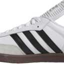adidas Men's Samba Classic Indoor Soccer Shoe (7, White/Black/White)