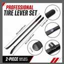 Tire Spoons, 38.2" Tire Bars Irons 2-Pack for Semi Truck Tractor Trailer