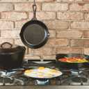 Lodge 5 Quart Pre-Seasoned Cast Iron Dutch Oven with Lid - Wire Bail Handle for Easy Transfer from Cooking Surface to Table - Use in the Oven, on the Stove, on the Grill or over the Campfire - Black
