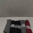 coskefy Women's High Waisted Cotton Underwear Soft Breathable Panties Stretch Briefs Ladies Panties 5 Pack (2black+2grey+1wine Red)