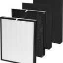 Filters Replacement Set for AD3500 Compatible with AD3500, 3500i Air Purifier (1 Efficiency Filter + 1 Carbon Filter + 2 Pre-Filters) 4-Pack